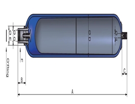低压囊师蓄能器EHV系列250-350bar,0.2至10Litres
