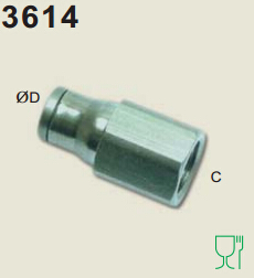 legris乐可利内螺纹直接头3614 legris接头 legris阀门